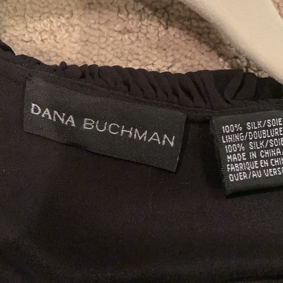 Dana Buchman Wrap Blouse, Black, Size 8 - Picture 3 of 4